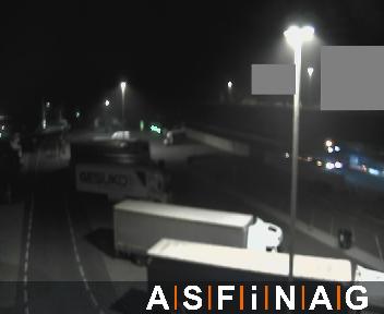A10, bei Raststation Eben Süd, Blickrichtung LKW Stellplatz - Km 59,41