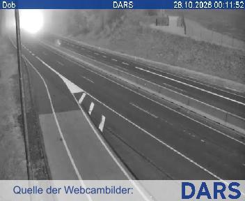 A2/E70, Ljubljana - Obrežje, Dob - pogled proti Ljubljana, Blickrichtung Dolenjska