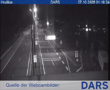 A2/E61, Karavanke - Ljubljana, CP Hrušica, vrtljiva kamera, Blickrichtung Gorenjska