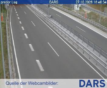 A4, Maribor - Gruškovje, pred predorom Log proti Mariboru, Blickrichtung Štajerska, Koroška, Prekmurje