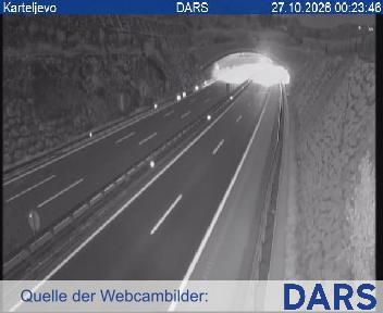 A2/E70, Ljubljana - Obrežje, Karteljevo, pogled proti Novo mesto, Blickrichtung Dolenjska