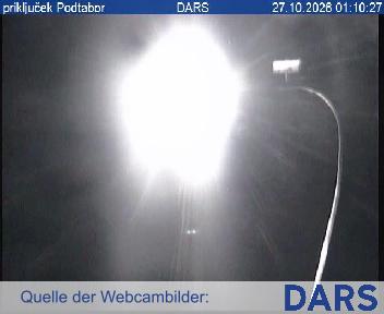 A2/E61, Karavanke - Ljubljana, priključek Podtabor, pogled proti Radovljici, Blickrichtung Gorenjska