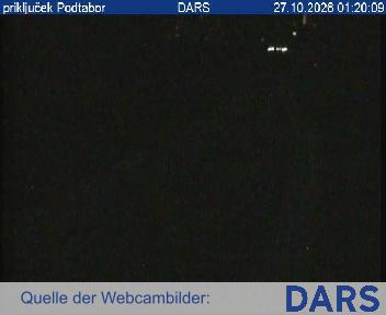 A2/E61, Karavanke - Ljubljana, priključek Podtabor I, pogled proti Jesenicam, Blickrichtung Gorenjska