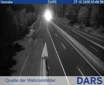 A1/E57, Maribor - Ljubljana, Vransko, pogled proti Ljubljani, Blickrichtung Štajerska, Koroška, Prekmurje