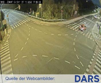 R1-219, Čatež ob Savi, v križišču Čatež ob Savi, Blickrichtung Dolenjska