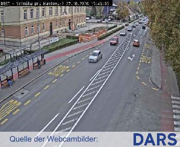 R2-409, Vrhnika - Logatec, Vrhnika, pogled proti Logatcu, Blickrichtung Primorska in Notranjska