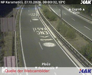 A1, Zagreb-Split-Dubrovnik, Blickrichtung beide Fahrtrichtungen