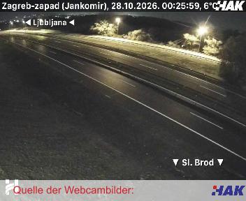 A3, Bregana-Zagreb-Lipovac, Blickrichtung beide Fahrtrichtungen