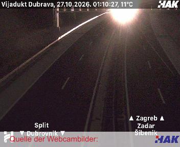 A1, Zagreb-Split-Dubrovnik, Blickrichtung beide Fahrtrichtungen