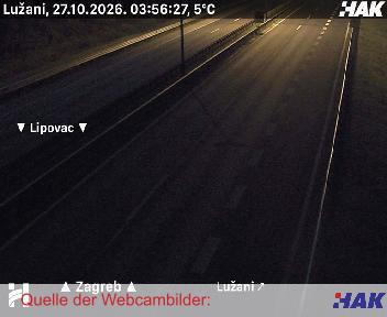 A3, Bregana-Zagreb-Lipovac, Blickrichtung beide Fahrtrichtungen