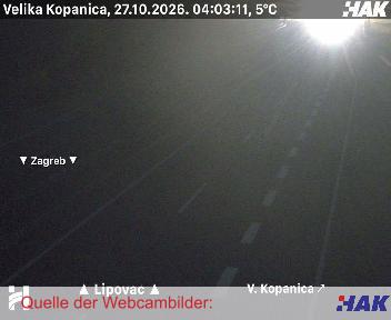 A3, Bregana-Zagreb-Lipovac, Blickrichtung beide Fahrtrichtungen