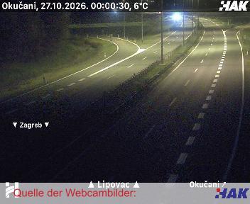 A3, Bregana-Zagreb-Lipovac, Blickrichtung beide Fahrtrichtungen