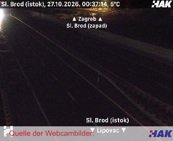 A3, Bregana-Zagreb-Lipovac, Blickrichtung beide Fahrtrichtungen