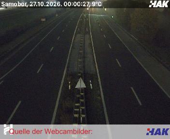 A3, Bregana-Zagreb-Lipovac, Blickrichtung beide Fahrtrichtungen