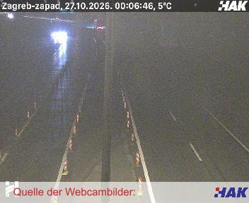 A3, Bregana-Zagreb-Lipovac, Blickrichtung beide Fahrtrichtungen
