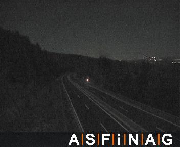 S31, zwischen  Forchtenstein und  Sieggraben, Blickrichtung Eisenstadt - Km 58,16